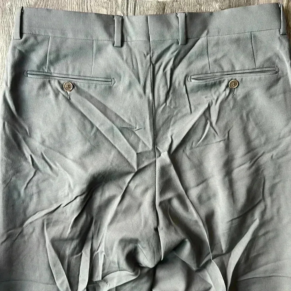 Hugo Boss Pants Gray Lopez Dress Pants Size 34 Office Work Slacks Virgin Wool - Picture 10 of 10